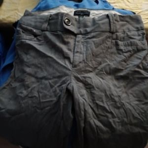 Banana Republic linen work pants, flared and cuffed